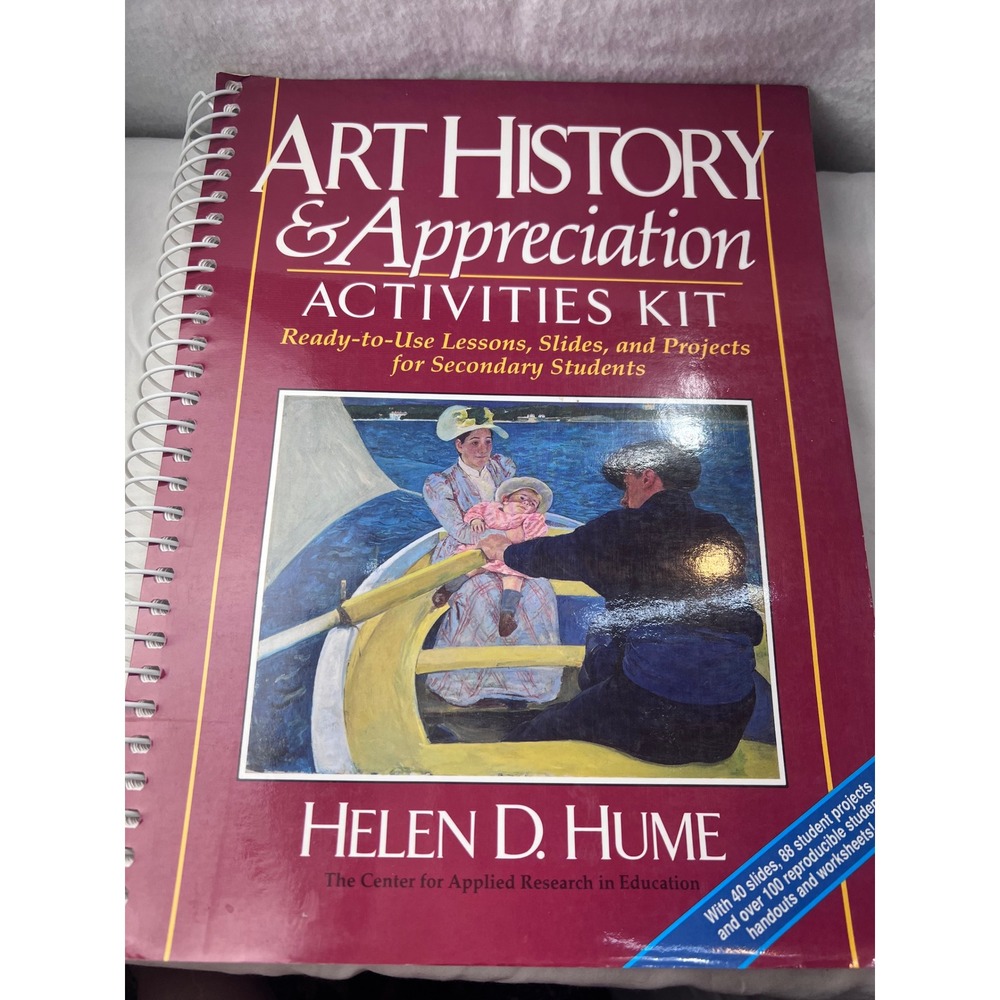 Art History & Appreciation Activities Kit Helen D Hume 40 Slides Projects 1992